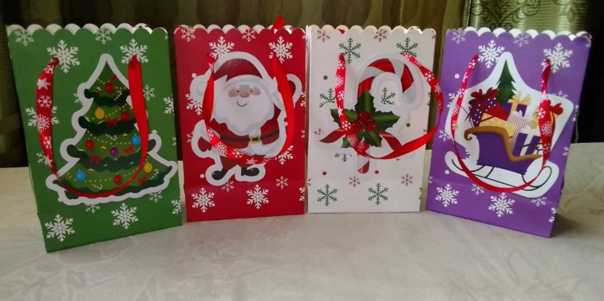 Sac carton pour Noel 12x18cm